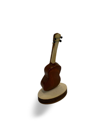 İstanbul Müzik Mini Klasik Gitar Kahverengi 9 cm Biblo