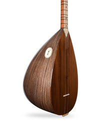 Jak Girişli Ceviz Kısa Sap Yüksek Kaliteli Saz Full Set Bağlama Yedek Tel Akort Aleti Kapo Metod ve Tezene Hediyeli