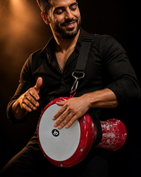 Kırmızı Erzincan İşlemeli Darbuka | Alüminyum Döküm | Askı + Kılıf + Alyan Anahtarı Hediyeli