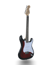 LONGA Gül Klavye Strat Kasa Elektro Gitar Seti 