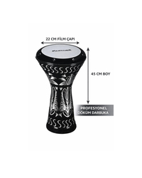 Masterwork Erzincan İşlemeli Döküm Darbuka | Profesyonel Üst Kalite | Alyan Hediyeli | Kılıflı Set