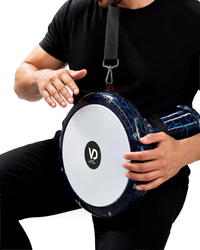 Mavi Çatlak Darbuka | Alüminyum Döküm | Askı + Kılıf + Alyan Anahtarı Hediyeli