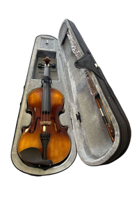 Parma Ahşap Parlak Keman 4/4 Tam Boy Full Set (Yastık Yedek Tel Çanta Yay Reçine Susturucu Metod)