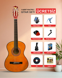 Turuncu Renk Klasik Gitar Manuel Raymond