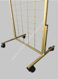 60x190 Tel Pano Stant Tekerlekli