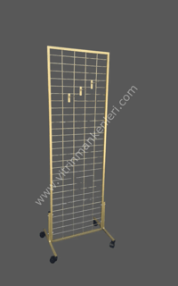 60x190 Tel Pano Stant Tekerlekli