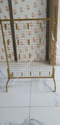 AYAKLI TEL PANO 80X100 CM GOLD RENK 4X4 SIK TELLİ 20 ADET 15 CM KANCA DAHİL