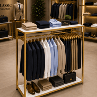 Butik Çiftli Askılık Mağaza Standı Askılık