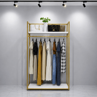 Dekoratif Butik Mağaza Düz Tekli Elbise Askılık