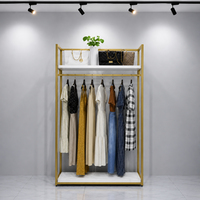 Dekoratif Butik Mağaza Düz Tekli Elbise Askılık