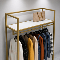 Dekoratif Butik Mağaza Düz Tekli Elbise Askılık