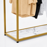 Dekoratif Butik Tekli Raflı Askılık Mağaza Standı Askılık