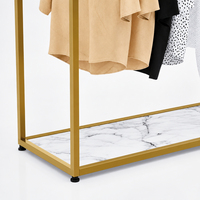Dekoratif Butik Tekli Raflı Askılık Mağaza Standı Askılık