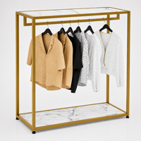 Dekoratif Butik Tekli Raflı Askılık Mağaza Standı Askılık