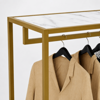 Dekoratif Butik Tekli Raflı Askılık Mağaza Standı Askılık