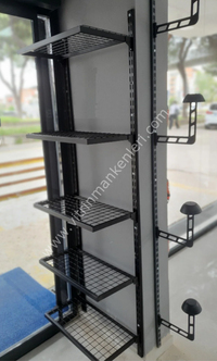 DUVARA MONTE GEÇMELİ RAF 5 RAFLI TEL RAF 30x60/90/120x200 cm