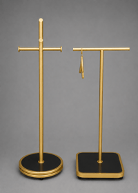 GOLD KAPLAMA DAYANIKLI İKİLİ ÖZEL ORTA STAND ASKILIK İMD VİTRİN DEKORASYON