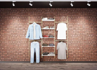 MD DEKORASYON Mağaza Raf Sistemi, Askılık Sistemi, Butik Rafı, Mağaza Stand, Giyinme Odası 180*200