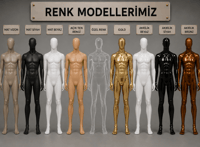 POLYESTER ERKEK BAYAN SETİ VİTRİN MANKENİ
