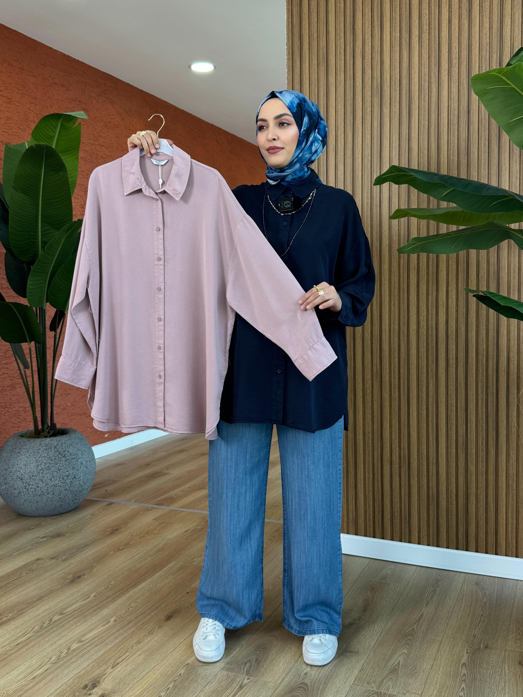 Deren Tensel Gömlek - Gül Kurusu