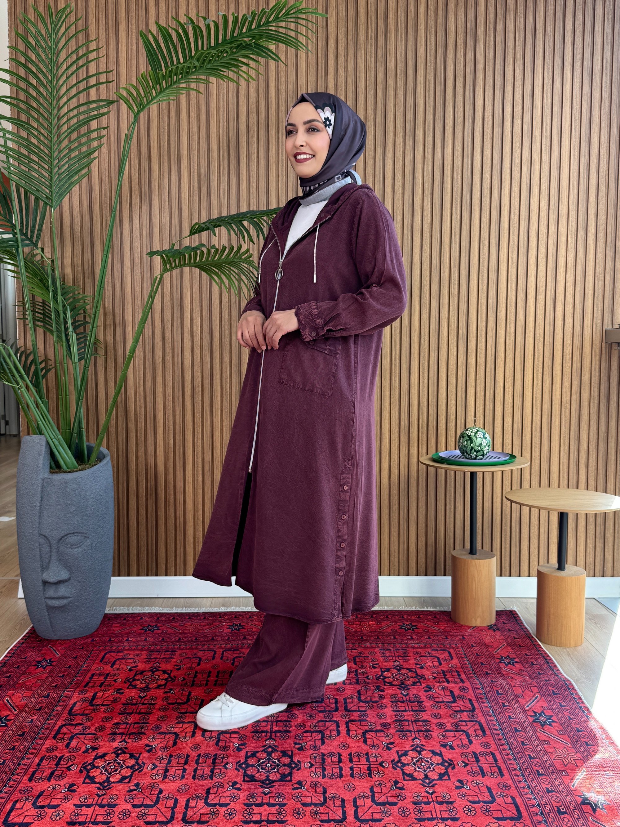 Mihra Pamuk Takım-Mürdüm