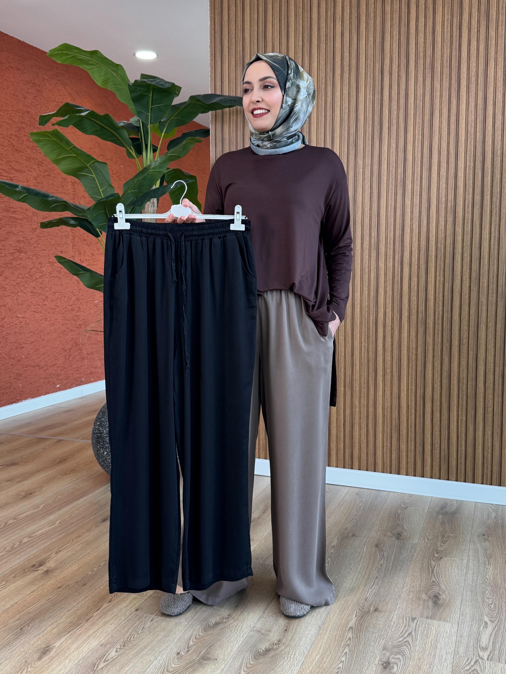 Asu Tensel Pantolon - Siyah