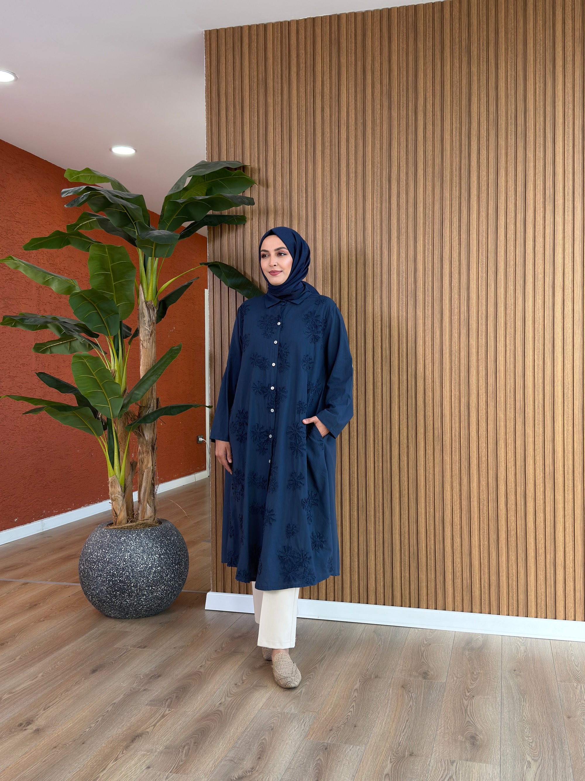 Merve Pamuk Tunik-Lacivert