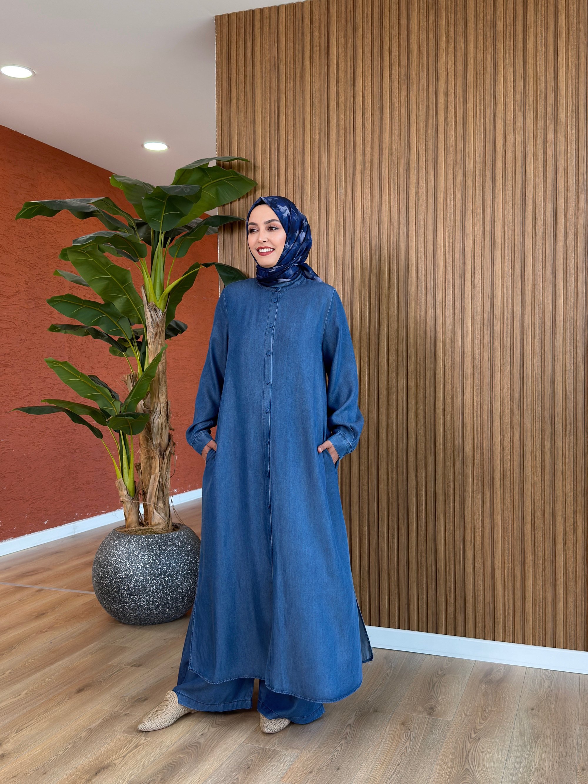 Rüya Tensel Kot Takım -Mavi