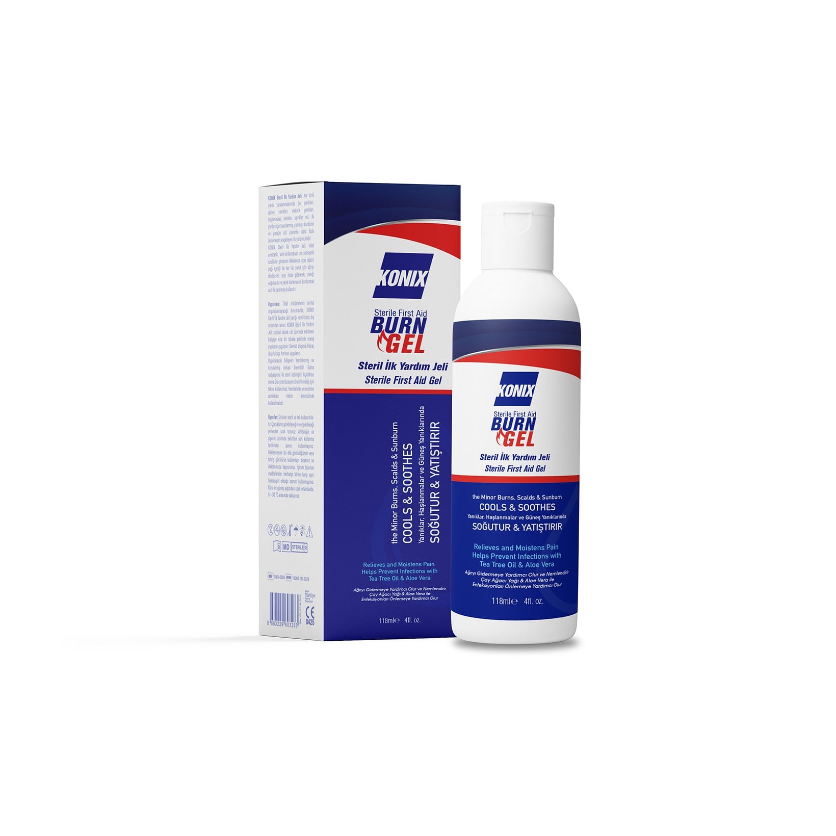 KONIX STERİL İLK YARDIM YANIK JELİ 118 ML | Yanık Bakımı