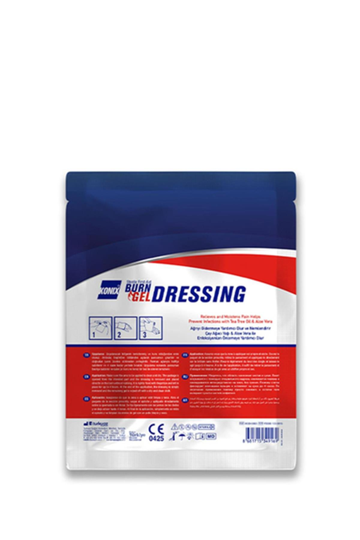 KONIX STERİL İLK YARDIM YANIK PANSUMANI 10X10 CM | Yanık Bakımı