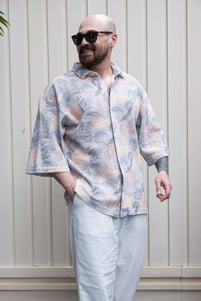 Fakir Kol Dijital Baskılı Oversize Gömlek (GM23)