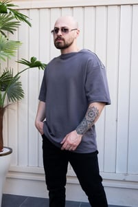 Omuz Detaylı Oversize T-Shirt (TSG26)