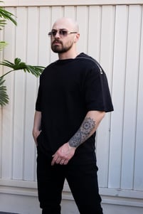 Omuz Detaylı Oversize T-Shirt (TSS26)