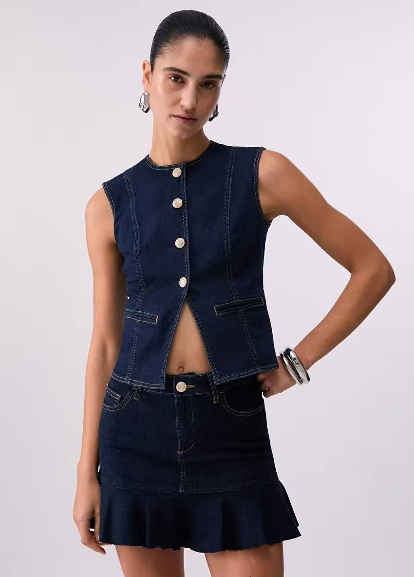 Denim Yelek