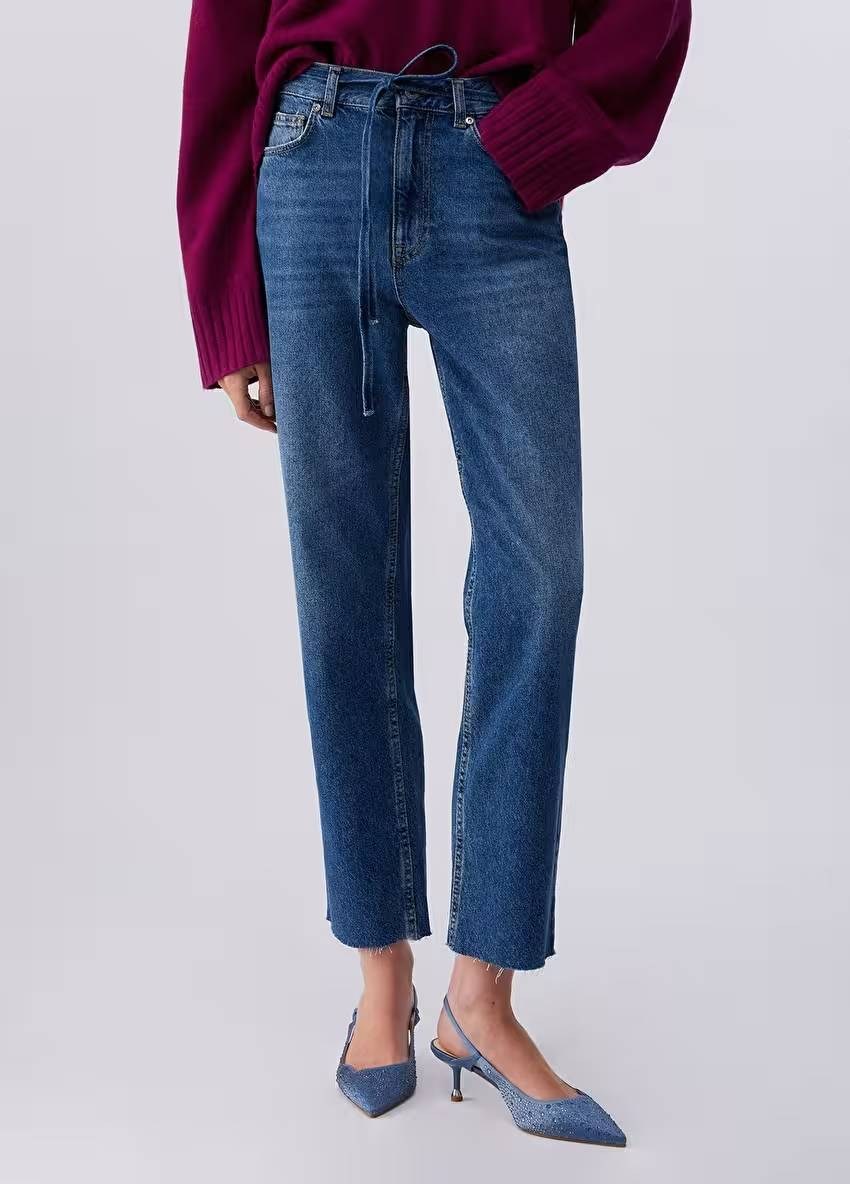 Kemerli Jean Pantolon