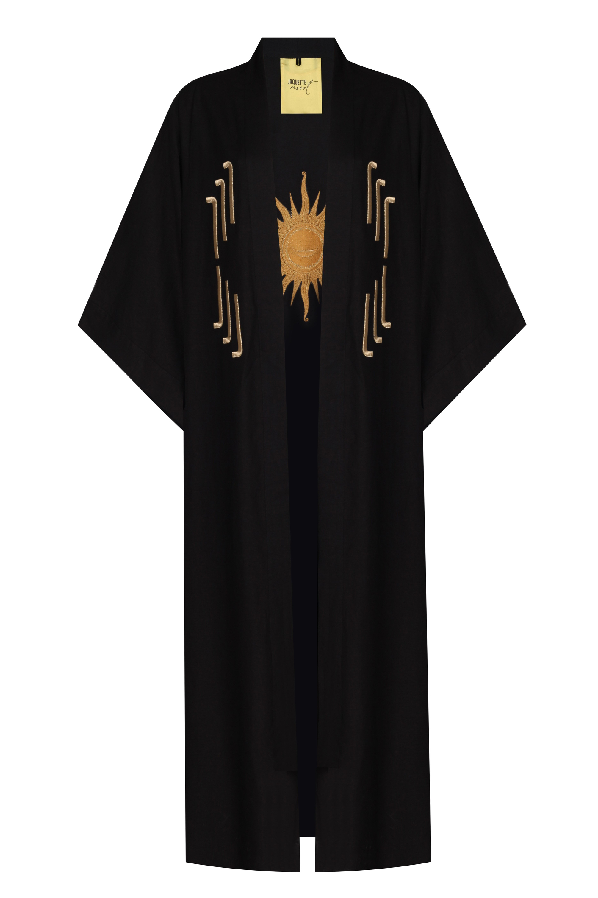 Siyah Uzun Kimono