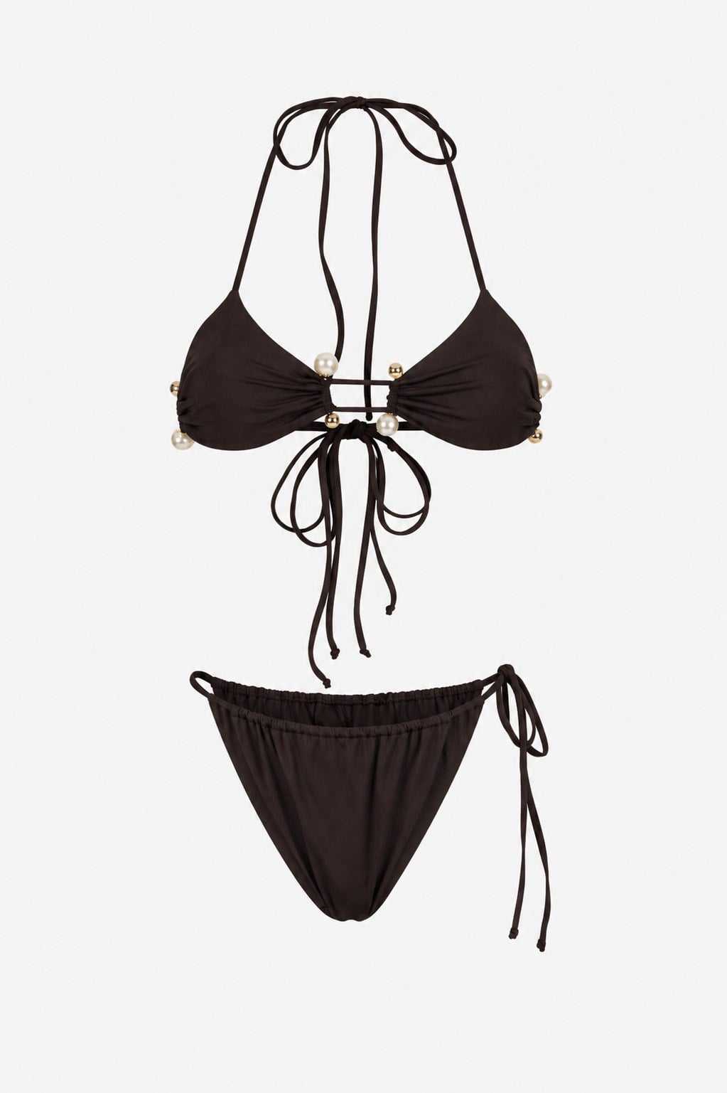 Linda Kahverengi Bikini Set