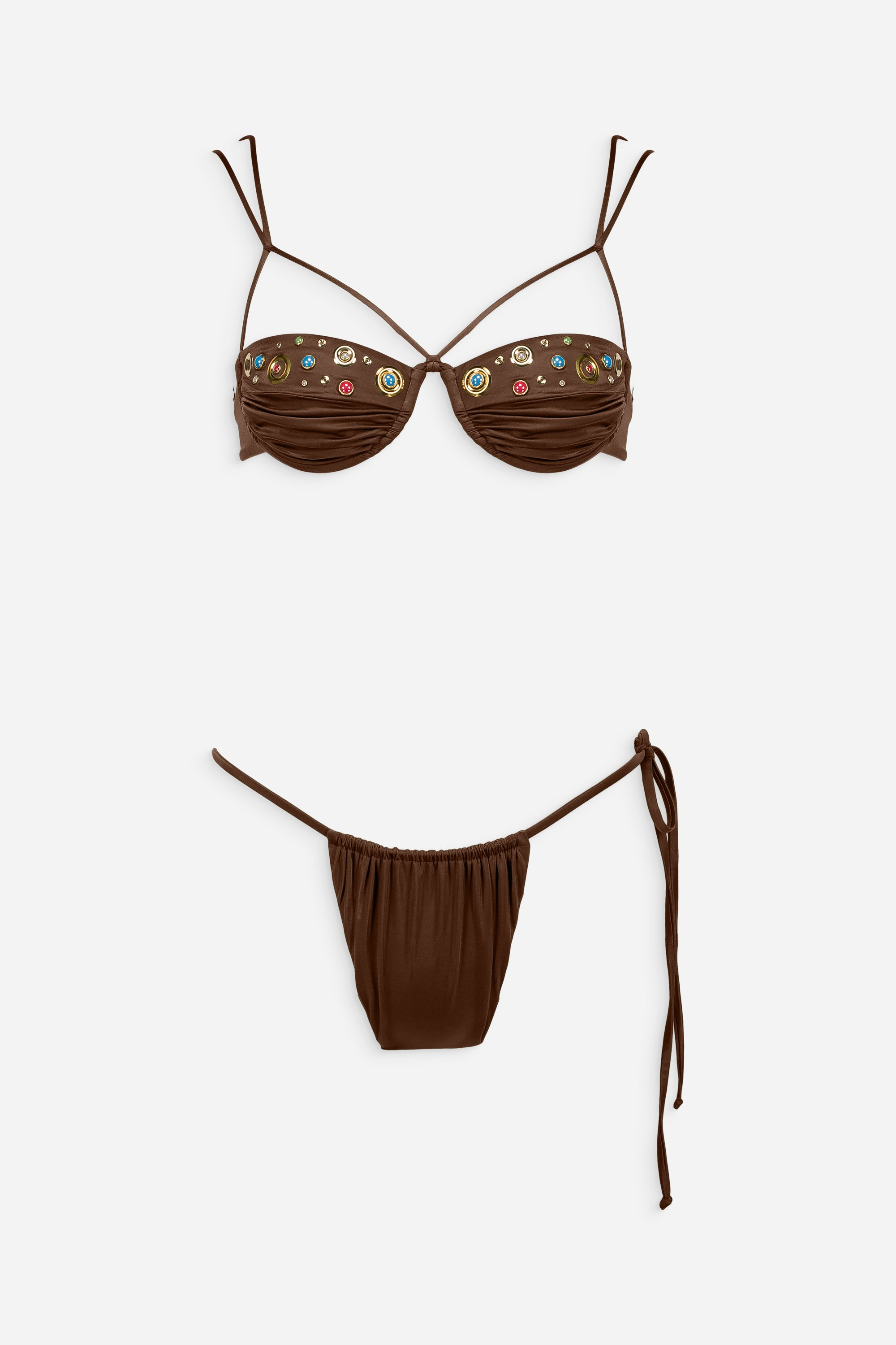 MAMBO Kahverengi Bikini Set