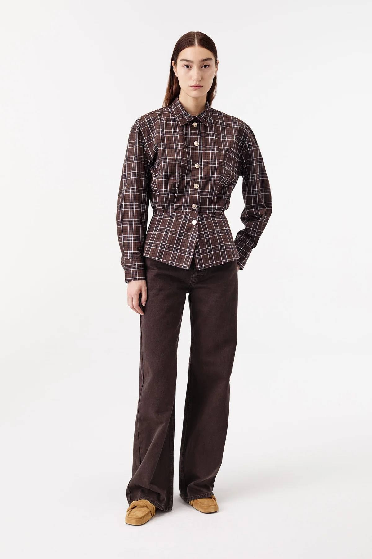 Kahverengi Denim Pantolon