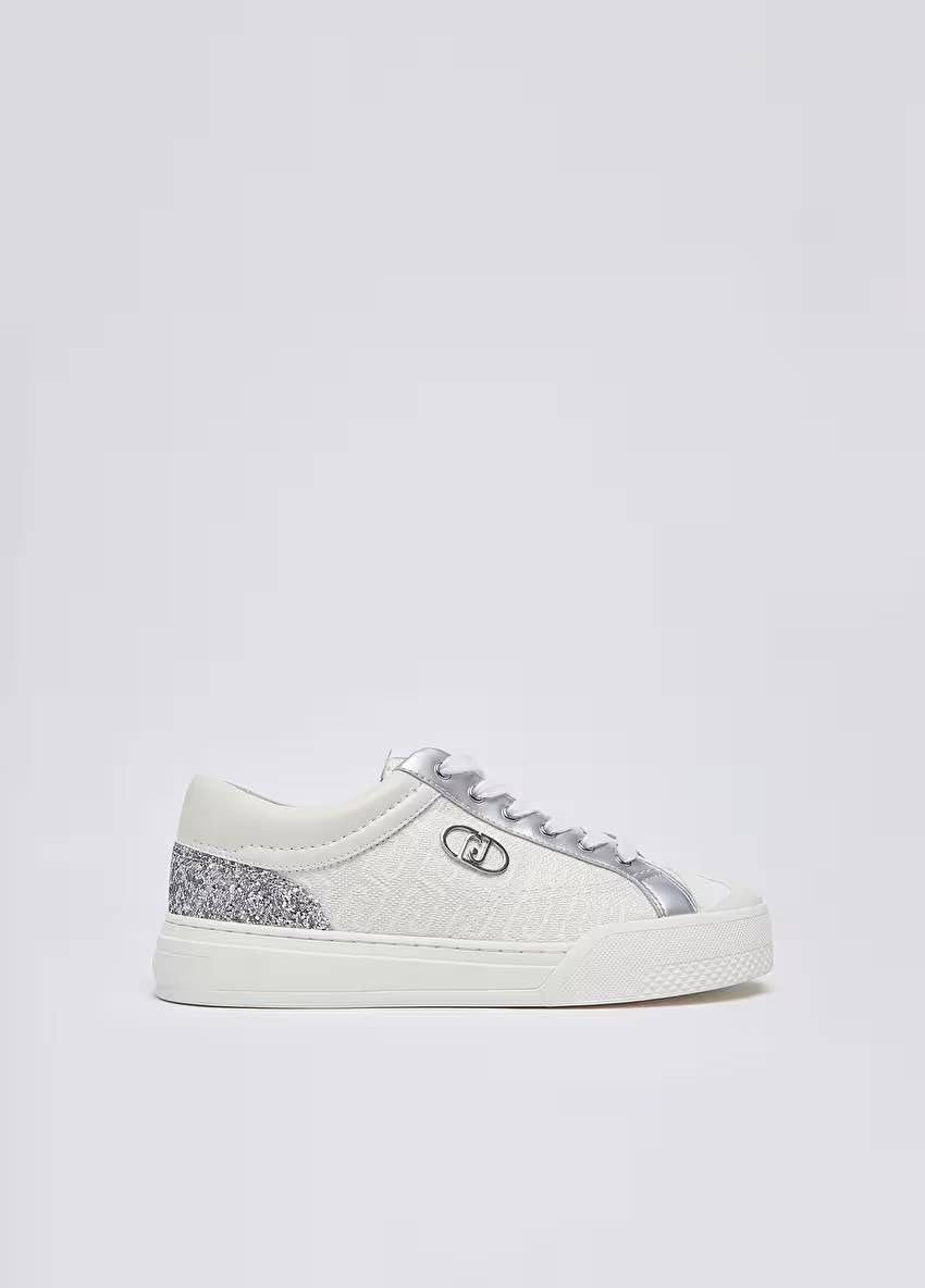 Simli Monogramlı Sneaker