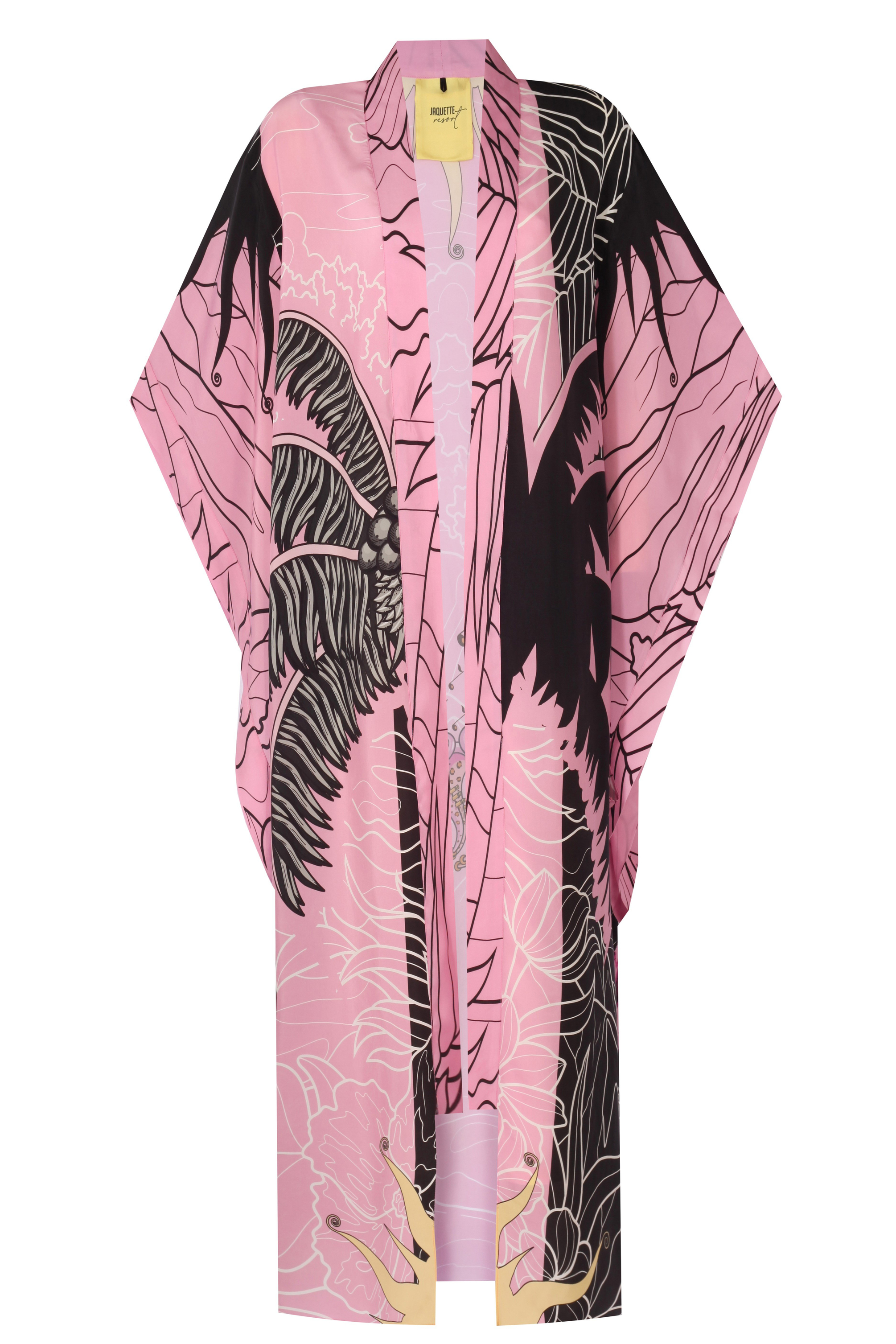Pembe Uzun Kimono