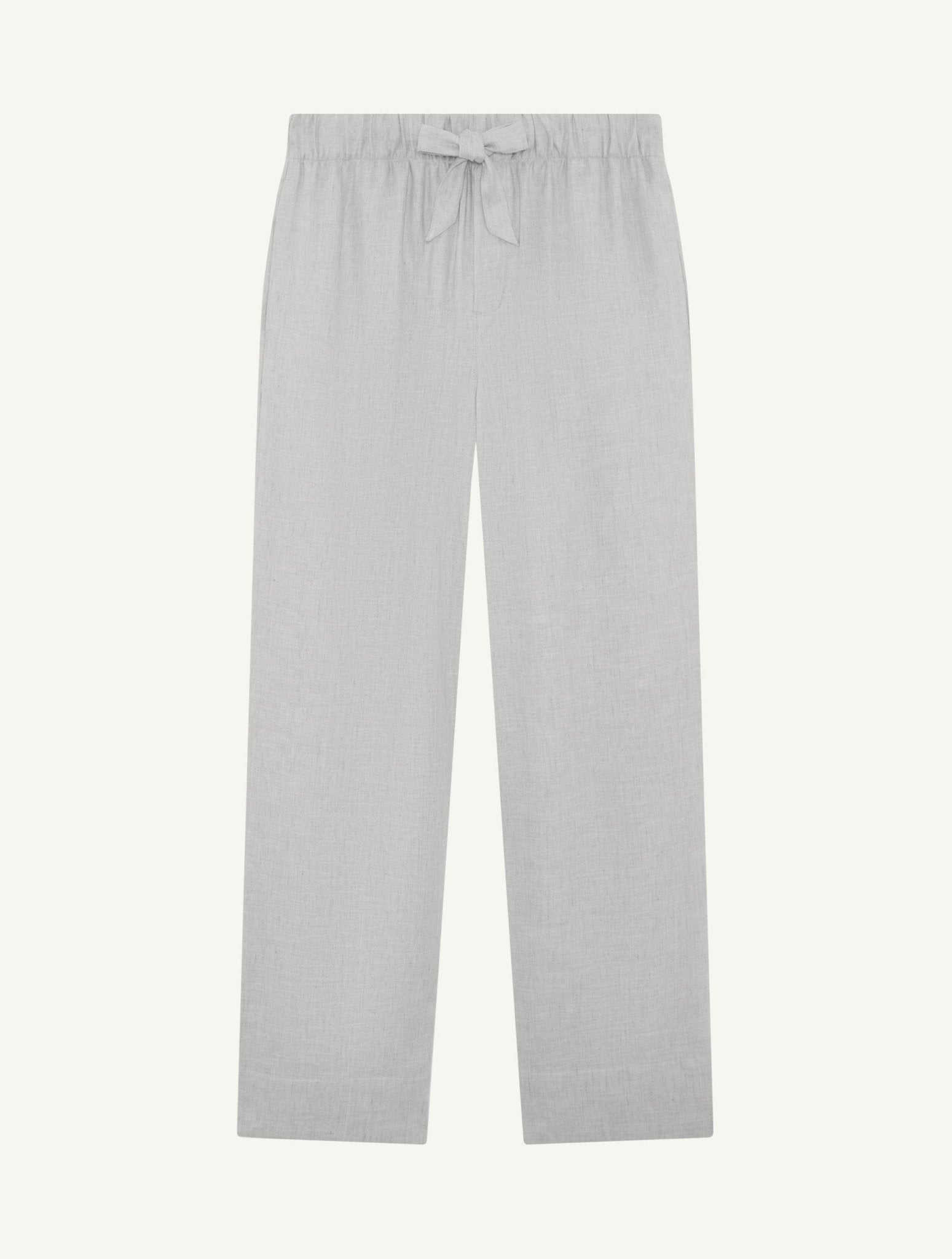 Gri Keten Pantolon