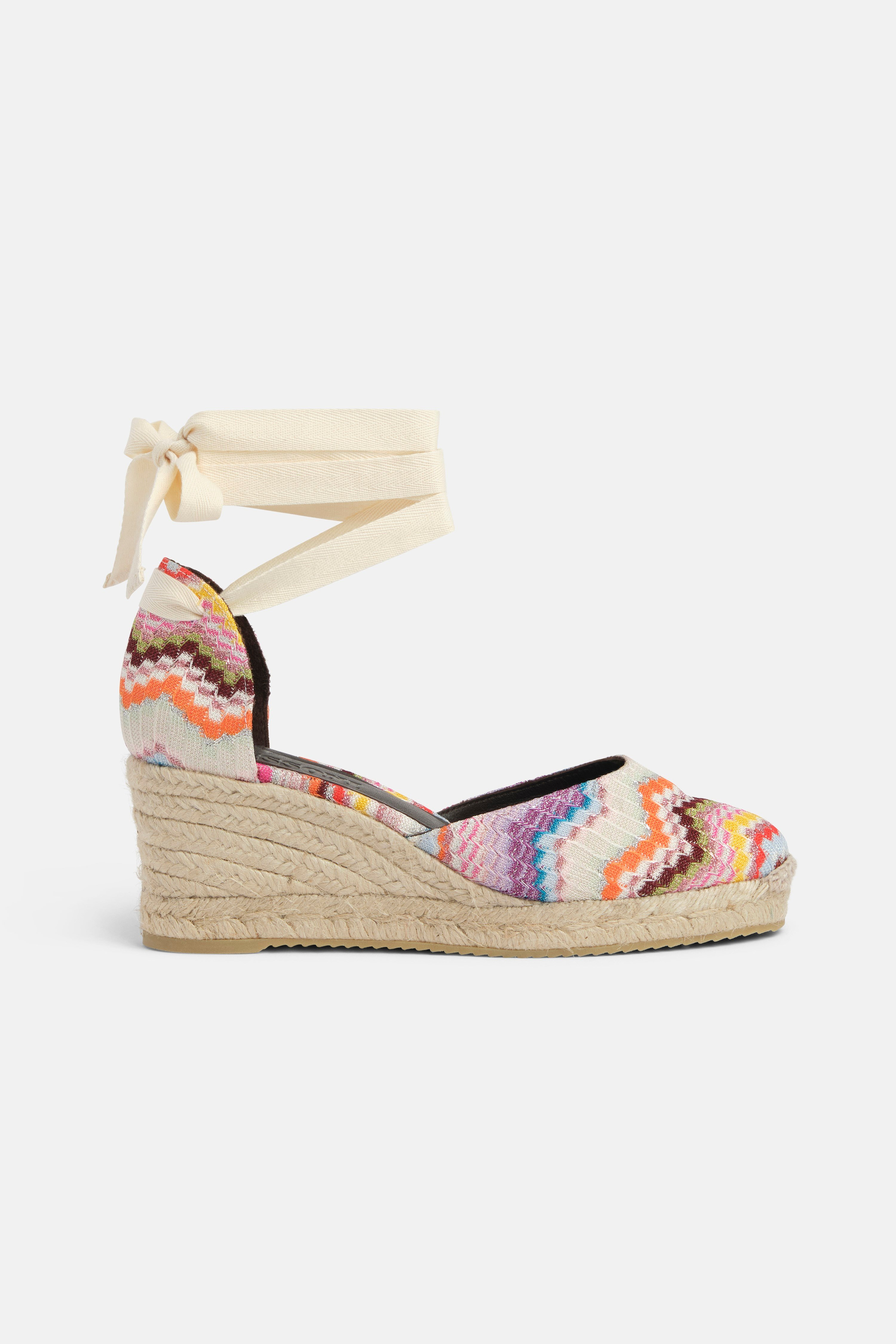 Renkli Topuklu Espadril