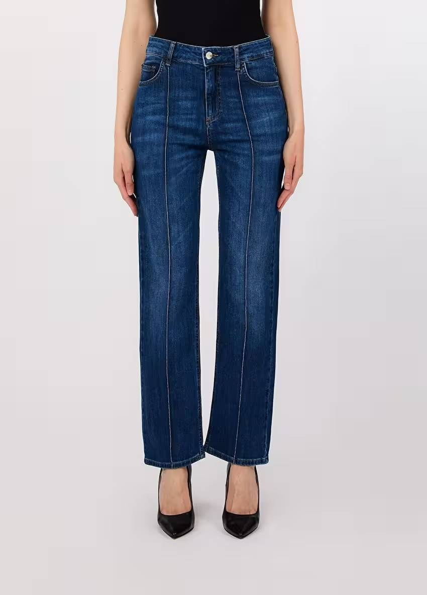 Yüksek Bel Jean Pantolon