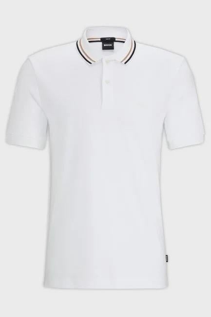 BossBeyaz Polo Yaka T-shirt
