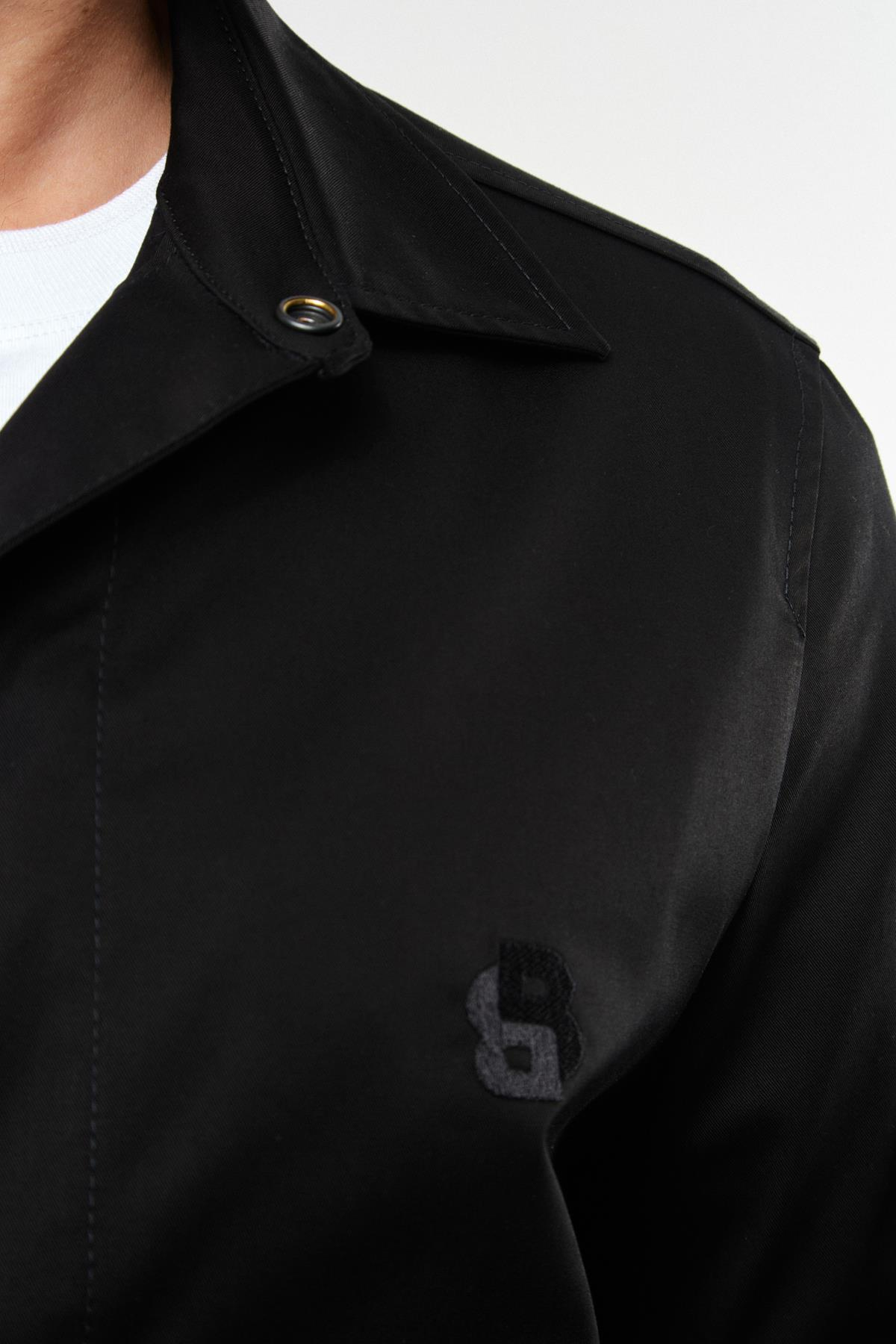 BossLogo Nakışlı İnce Ceket