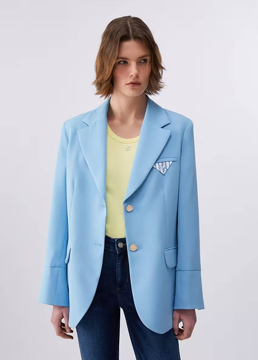 Mavi Blazer Ceket