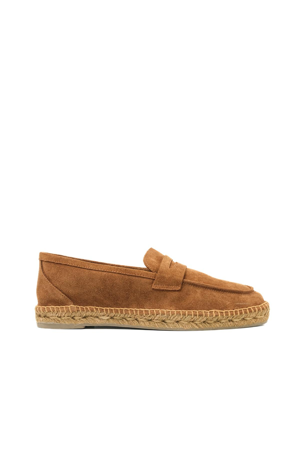 CastanerKahverengi Süet Erkek Espadril