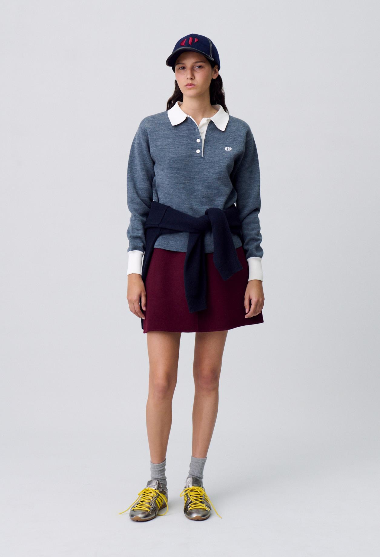 Claudie PierlotBordo Mini Yün Etek