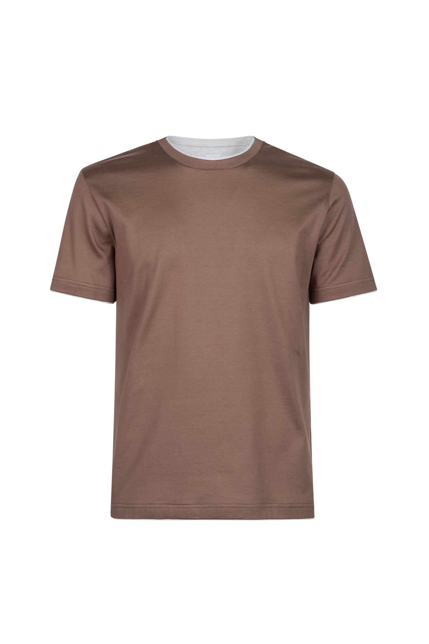 Kahverengi Pamuk T-shirt